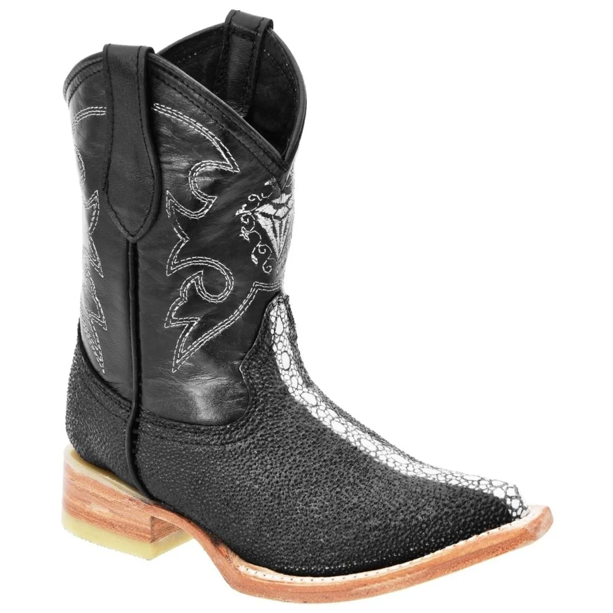 Botas de Imitacion Mantarraya Horma 3X Aladino para Niño Color Negro WD-367