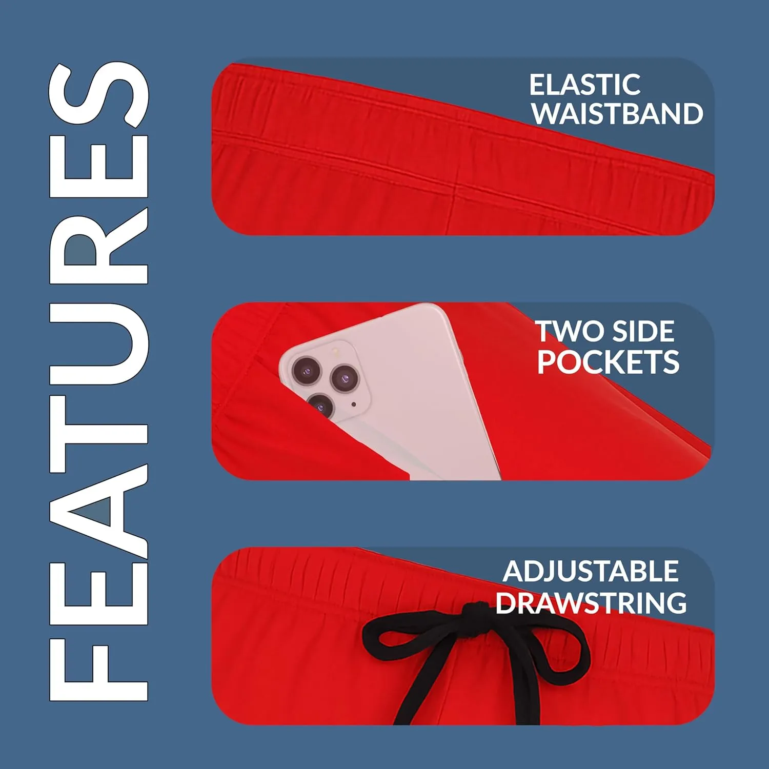 Hanes Men??s 2-Pack Sleep Shorts ?C Cotton Loungewear with 7.5" Inseam, Breathable Fit, Pantalones para Dormir