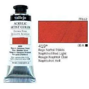 Vallejo pintura acrilica 60ml 419 rojo antol palido