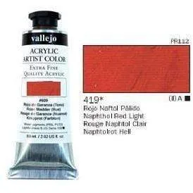 Vallejo pintura acrilica 60ml 419 rojo antol palido